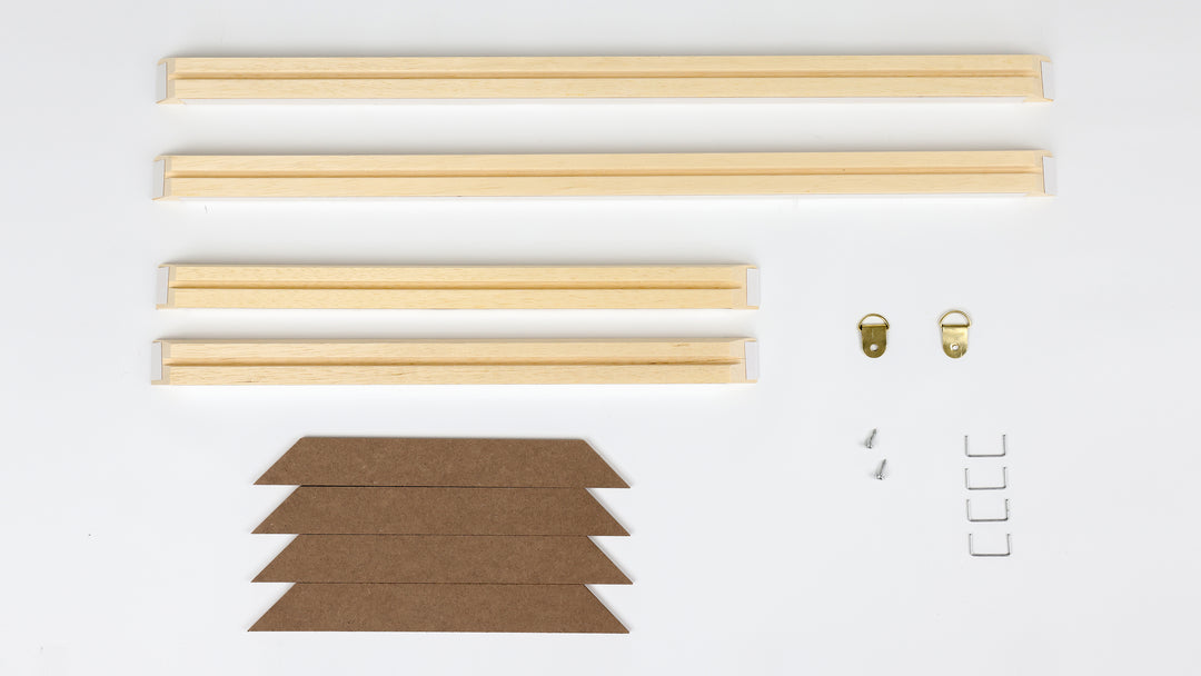 Customized Sized DIY Solid Wood Canvas Frame Kit For Oil Painting & Wall Art - Easy to Build Canvas Stretching Bar System